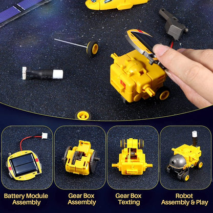 JUGAAD LIFE STEM Toys 6-in-1 Space Power Robots Toys Set, DIY Building Science Educational Robotics Kit for Age 8-12 Boys Girls Kids, Birthday Christmas Gift for 8 9 10 11 Years Old
