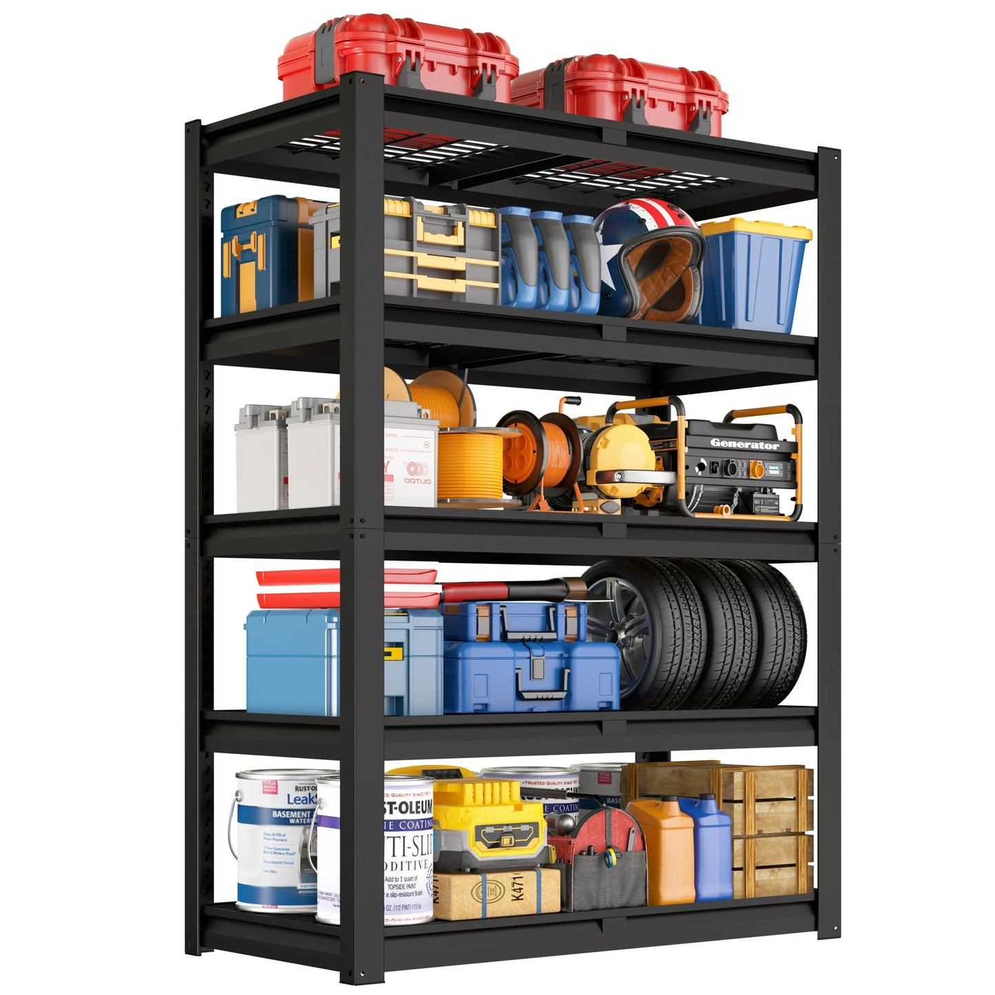TrumanPick Storage Shelves 2750LBS Metal Wire Shelving Units Garage Storage Rack 36"W x 16"D x 72"H Heavy Duty Adjustable Industrial Shelving