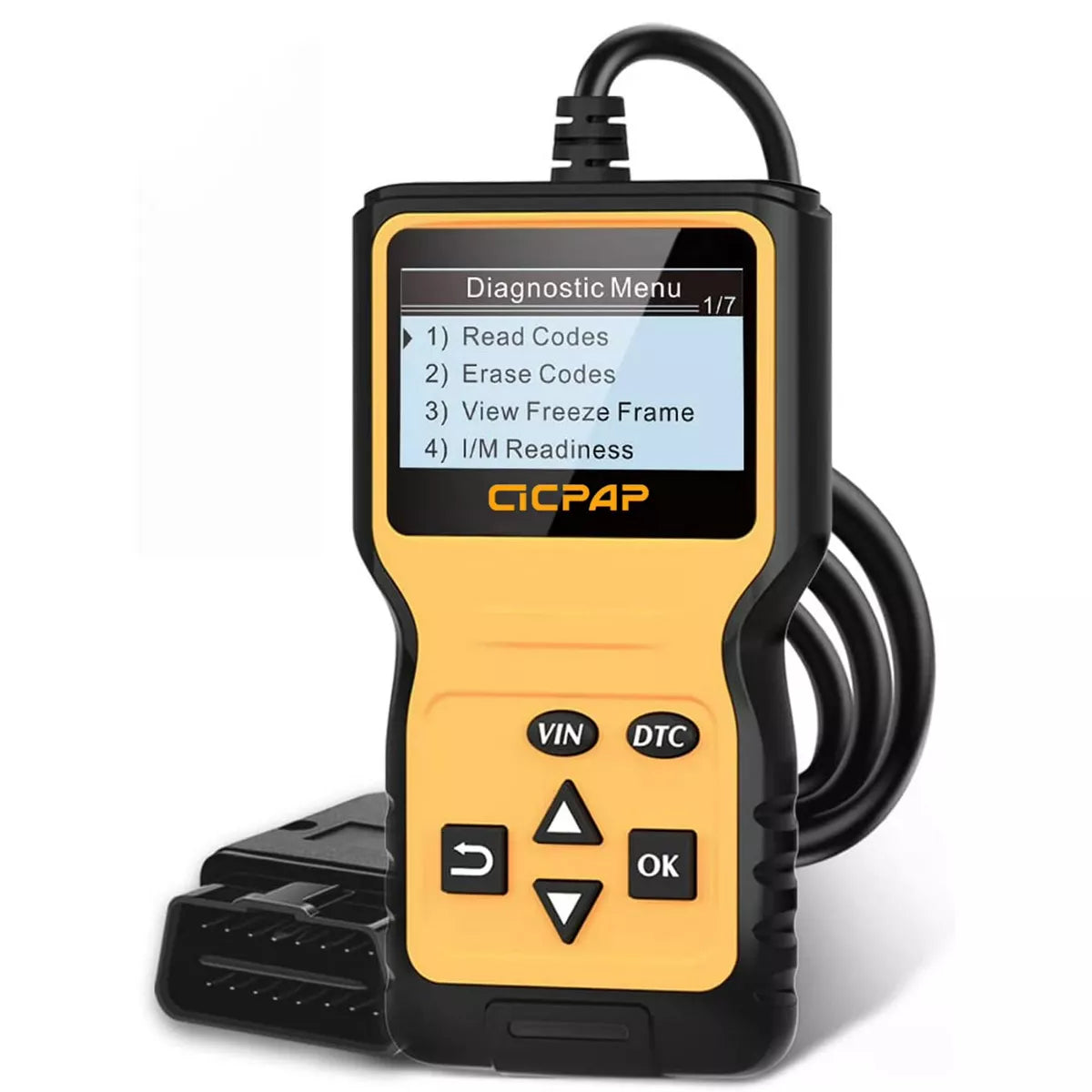 Belatt Car OBD2 Scanner Code Reader, Engine Fault Diagnostic Tool, Read/Clear Codes, Freeze Frame, I/M Readiness, Vehicle Info, Live Data, 1996+ Cars