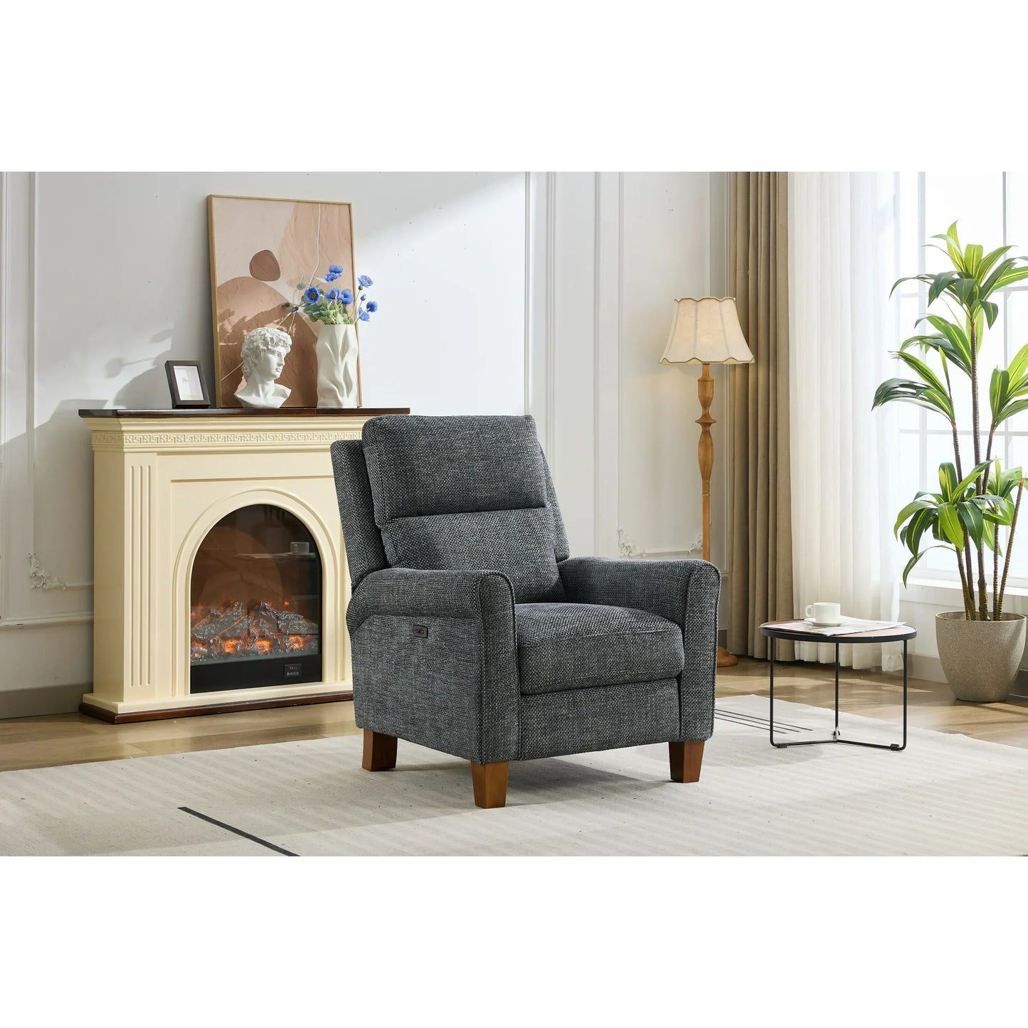 33.4 Wide Power Recliner for Living Room with USB Port