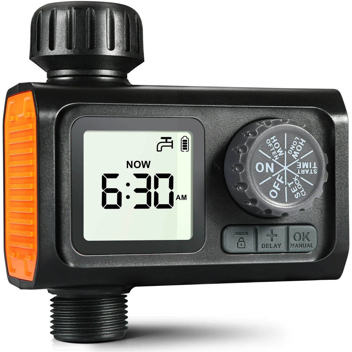 Kazeila Hose Watering Timer Programmable Sprinkler Timer For Garden Lawn Yard Outdoor Digital Irrigation Timer With Rain Delay Manual Watering 1 Outlet