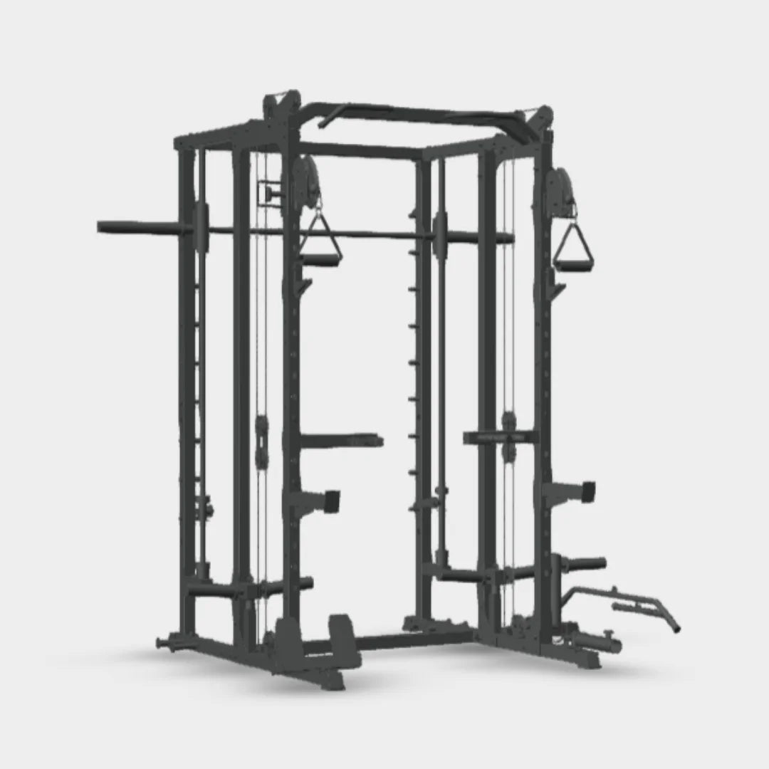 WARIOUT Pro Smith Machine – All-in-One Gym System with 2000LB Weight Capacity, Dual Safety Stops, & 7° Barbell Path – Commercial-Grade Home Gym Equipment for Squats, Bench Press & More