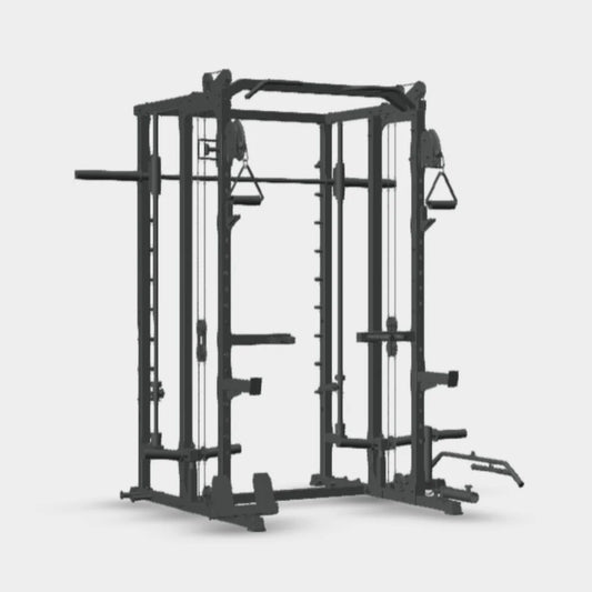 WARIOUT Pro Smith Machine – All-in-One Gym System with 2000LB Weight Capacity, Dual Safety Stops, & 7° Barbell Path – Commercial-Grade Home Gym Equipment for Squats, Bench Press & More
