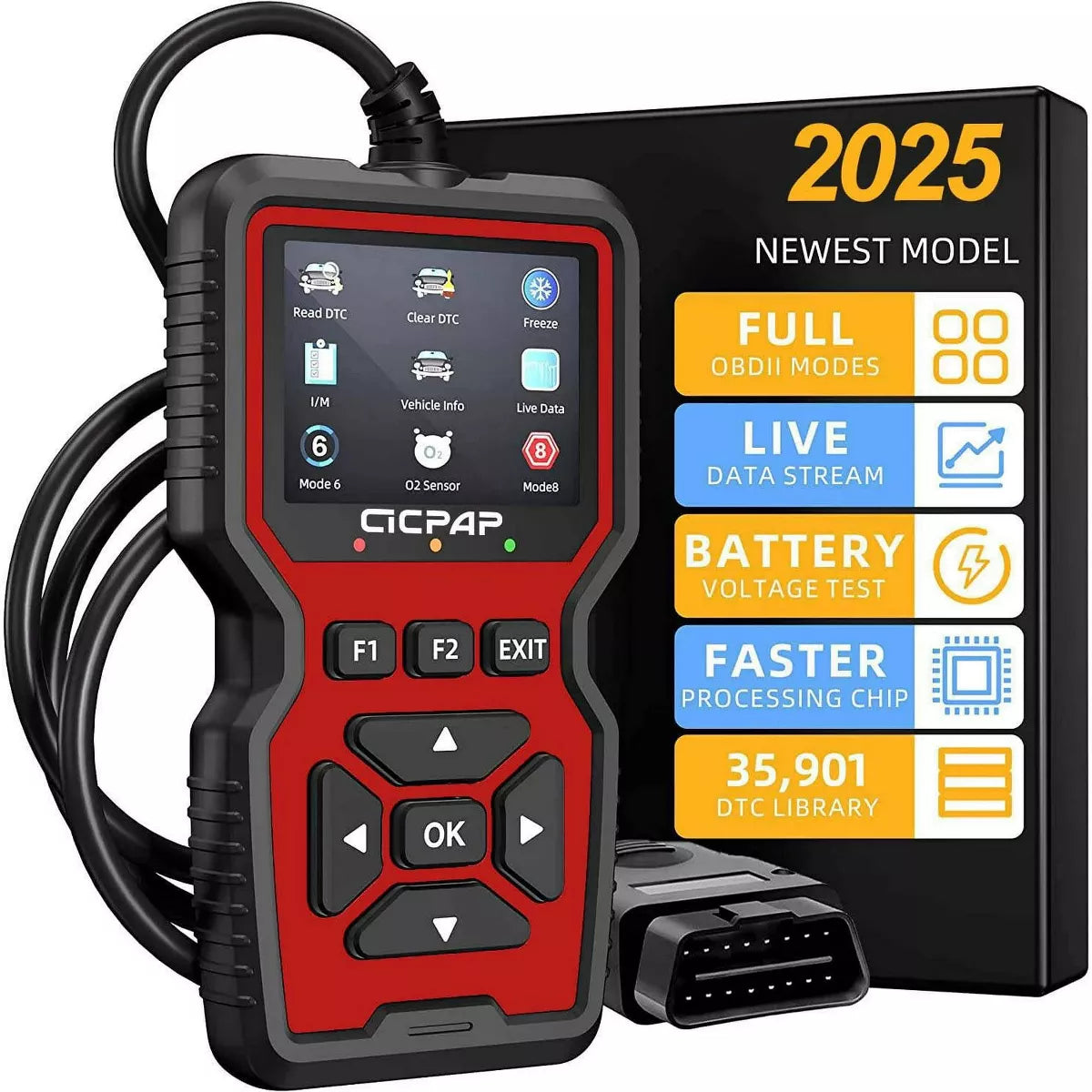 Belatt Car OBD2 Scanner Diagnostic Tool, Comprehensive Car Code Reader, Engine Fault Scanner CAN Diagnostic Scan Tool for All Vehicles after 1996