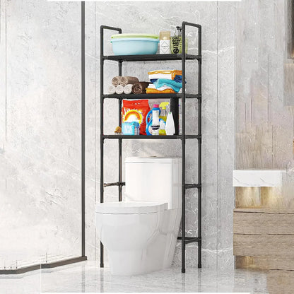 ARCTICICE 3-Tier Over Toilet Storage Rack for bathroom kitchen organizer, Black