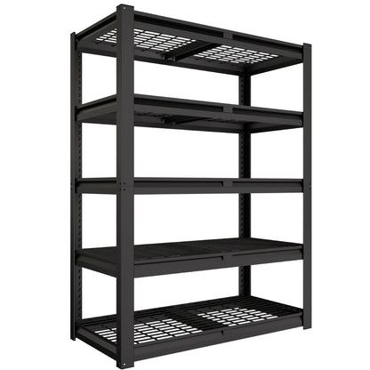 Prilinex 2500LBS Metal Storage Shelves Wire Shelving Unit Garage Storage Rack 47"W x 18"D x 72"H Heavy Duty Industrial Shelving