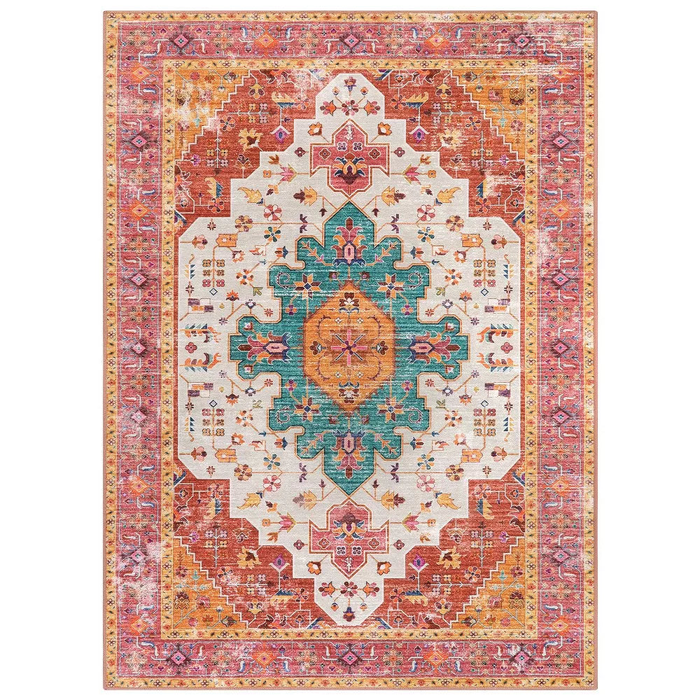 Lahome Ultra-Thin Washable Area Rug– Non-Slip Carpet for Girls Bedroom, Living Room,Office,Entryway,or Kitchen