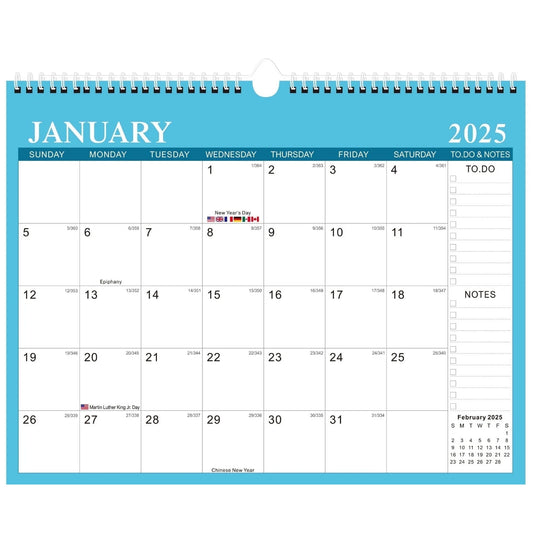 VINAUO 2025-2026 Desk Calendar,18 Months Wall Calendar,14.5x11.5 in form Januaty 2025-June 2026,Thick Paper with Julian Dates and Block for Office,Home,School