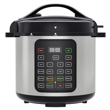 DOMETOUR 9 in 1 Electric Pressure Cooker, Warmer & Sterilizer, Saute, Slow Cooker, Rice Cooker, Multi-Functional Smart Pot 8QT