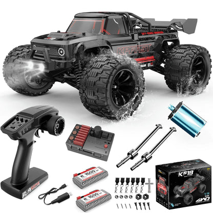 1/14 Brushless RC Cars for Adults, 50 MPH RC Truck 4wd Offroad Waterproof, Electric Powered High Speed RC Car, All Terrain RC Truggy for Snow,Sand & Mud