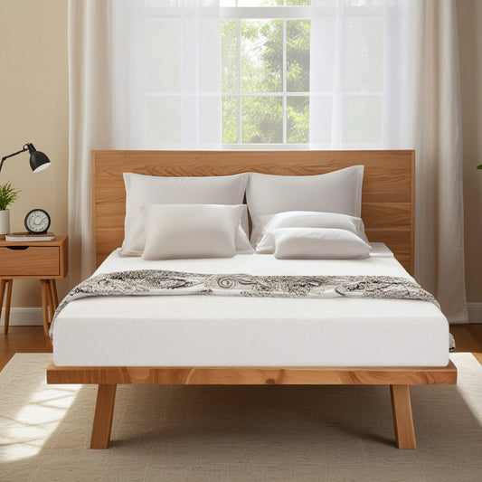 SESSLIFE 10 inch Memory Foam Mattress, Queen Cooling Gel Green Tea Memory Foam Mattress in a Box, Medium-Firm, CertiPUR-US Certified, Sleep Support & Back Pain Relie