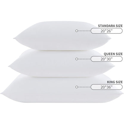 Teler Pillows for Sleeping(2-Pack), Luxury Hotel Pillows Queen Size Set of 2,Bed Pillows for Side and Back Sleeper