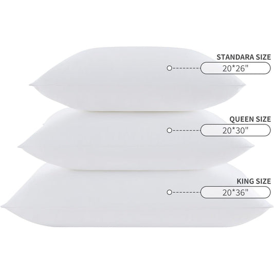 Teler Pillows for Sleeping(2-Pack), Luxury Hotel Pillows Queen Size Set of 2,Bed Pillows for Side and Back Sleeper