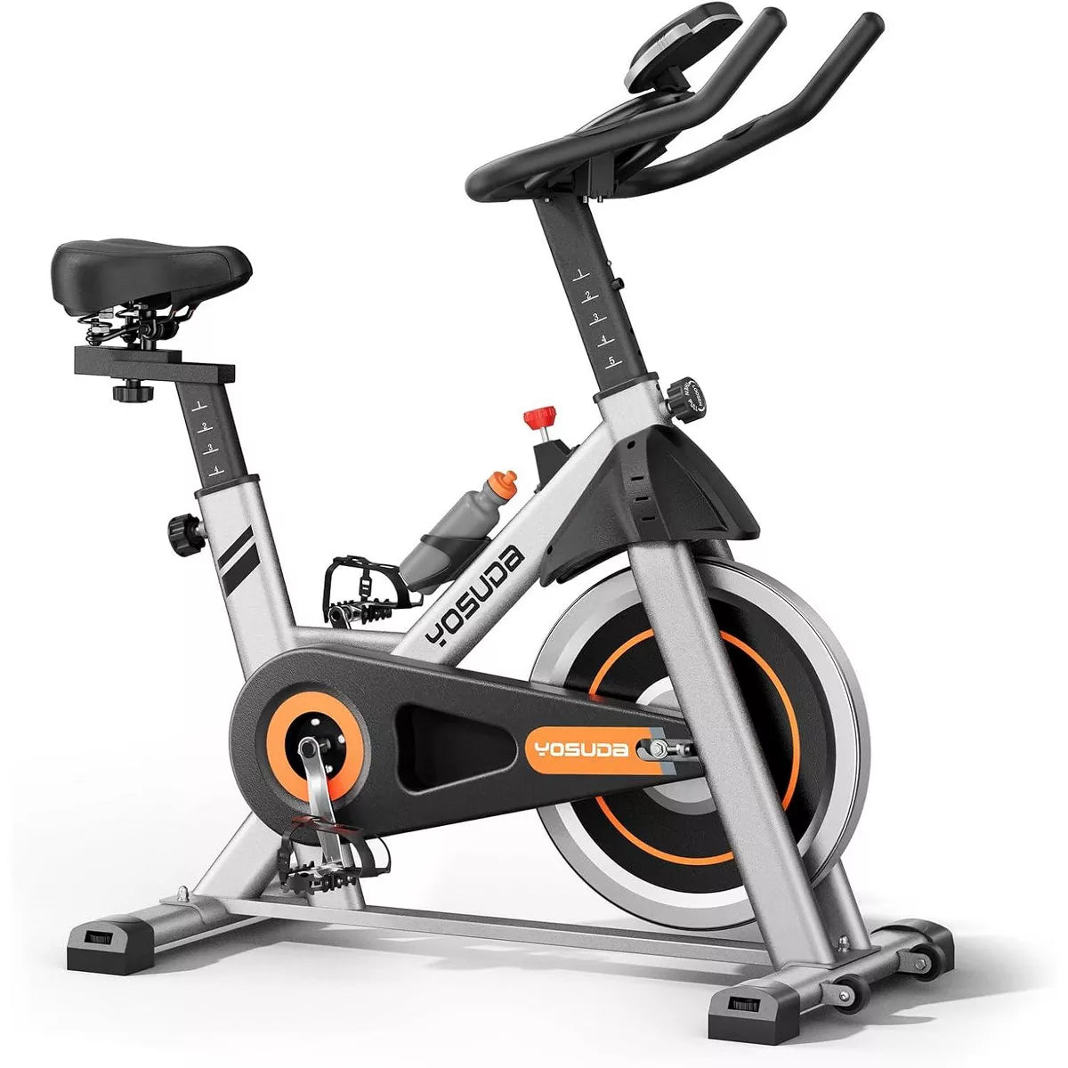 YOSUDA Indoor Cycling Bike Brake Pad/Magnetic Stationary Bike - Cycle Bike with Tablet Mount & Comfortable Seat Cushion