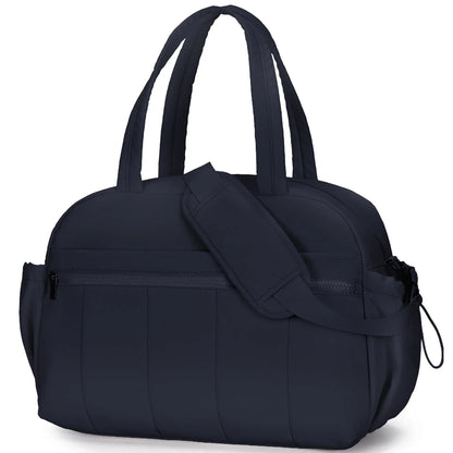 Fenamor Travel Bag for Women Men-Travel Essentials Sport Gym Bag for Business Trips Black
