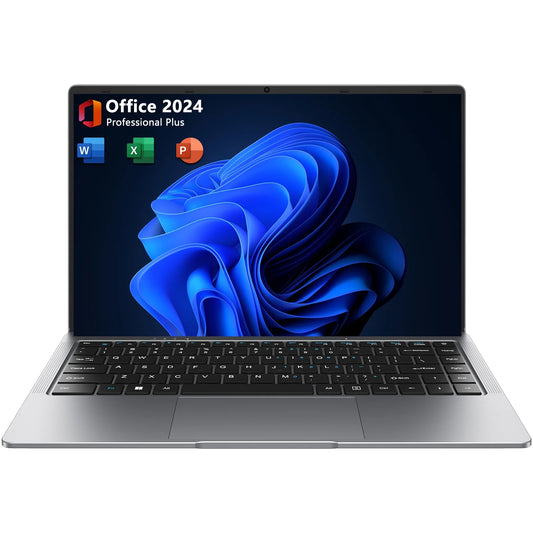 14.1" Laptop Computer,6GB RAM 256GB SSD,Windows 11 Pro Bussiness NoteBook PC,MS Office 2024,Intel Celeron N4000(up to 2.6GHz) 100% sRGB Screen