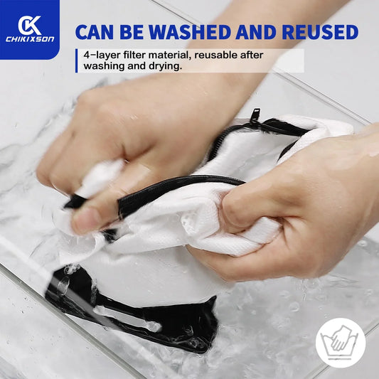 6 Pcs Reusable Zippered Vacuum Bags for iRobot Roomba I  S  J Series, Replacement Dust Bags