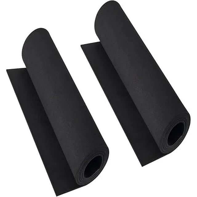 2-Pack Black Eva Foam Cosplay Sheets roll, Premium eva Craft Foam 2mm Thick, 13.5" x 49", High Density 86kg/m3 for Cosplay Costume, Crafts, DIY Projects by MEARCOOH