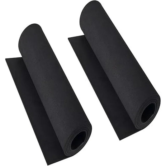 2-Pack Black Eva Foam Cosplay Sheets roll, Premium eva Craft Foam 2mm Thick, 13.5" x 49", High Density 86kg/m3 for Cosplay Costume, Crafts, DIY Projects by MEARCOOH