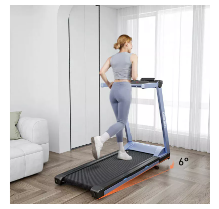 DeerRun Walking Treadmills 16.53 X 44.09 Inch Running Area 3HP Folding Treadmills Folding Smart Walk Treadmills