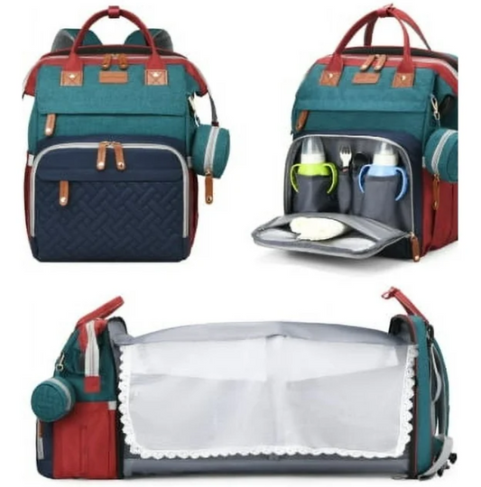 Baby Diaper Bag Backpack, Baby Bag for Girls  Boys, Large Travel Diaper Backpack with 16 Pockets, Stroller Straps  Pacifier Case for Mom  Dad