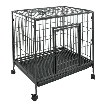 Suchown Dog Crate for Small Dogs, Indoor Dog Kennel with Playpen, Pet Cage, 23.6 L  17 W  23 H