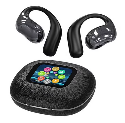 AHANSI AI Translation Earbuds Real TimeLCD Touch Screen 144 Language Translator Earbuds for iPhone and Android for Ear Bud Translator Travel Business