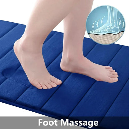 Uiz Merueh Clearance Bath Mat 17” x 24”, Water Absorbent Shower Mat, Thick Bath Rugs for Bathroom Non Slip with PVC Backing, Ultra Soft Bathroom Rugs for Bathroom Floor & Tub