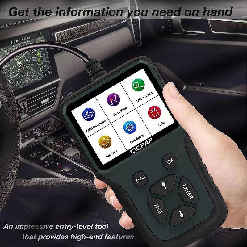 Belatt OBD2 Scanner Diagnostic Tool, Color Screen, Read/Clear Codes, Freeze Frame, I/M Ready, Vehicle Info, Live Data Graphing, 1996+ OBD-II Cars