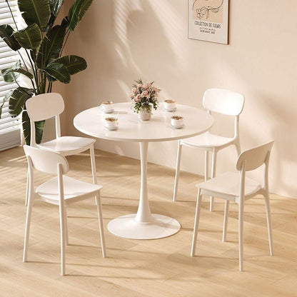 42in Round Dining Table, BTMWAY Gray Faux Marble Tulip Table with Metal Pedestal, Dining Round Table, Cocktail Table for Living Room, Breakfast Nook Ding Table for 6~8 Person, A3497