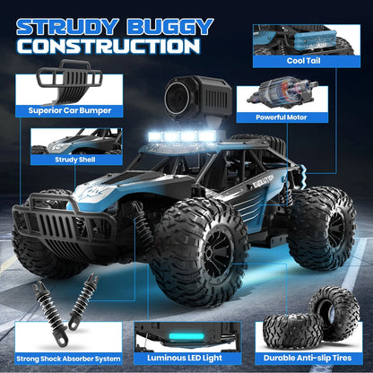 JoyStone RC Car with 1080P FPV Camera, 2.4Ghz Remote Control Car, 1:16 Scale Off-Road High Speed Remote Control Truck for Kids Adults 2 Batteries for 60 Min Play, Blue