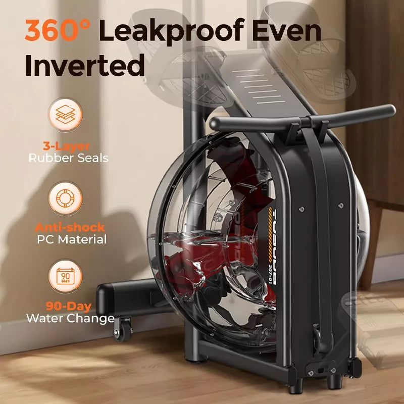 YOSUDA Water Rowing Machine for Home - Rower Machine Use with Bluetooth, App Supported, Rowing Machine for Taller Power Athletes