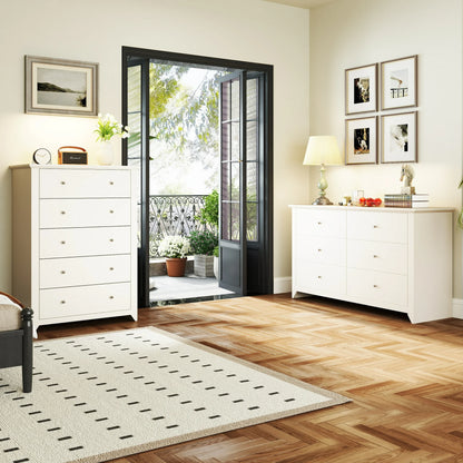 TrumanPick Black Dresser for Bedroom 5 Drawer Dresser Chest of Drawers for Bedroom Living Room Clost