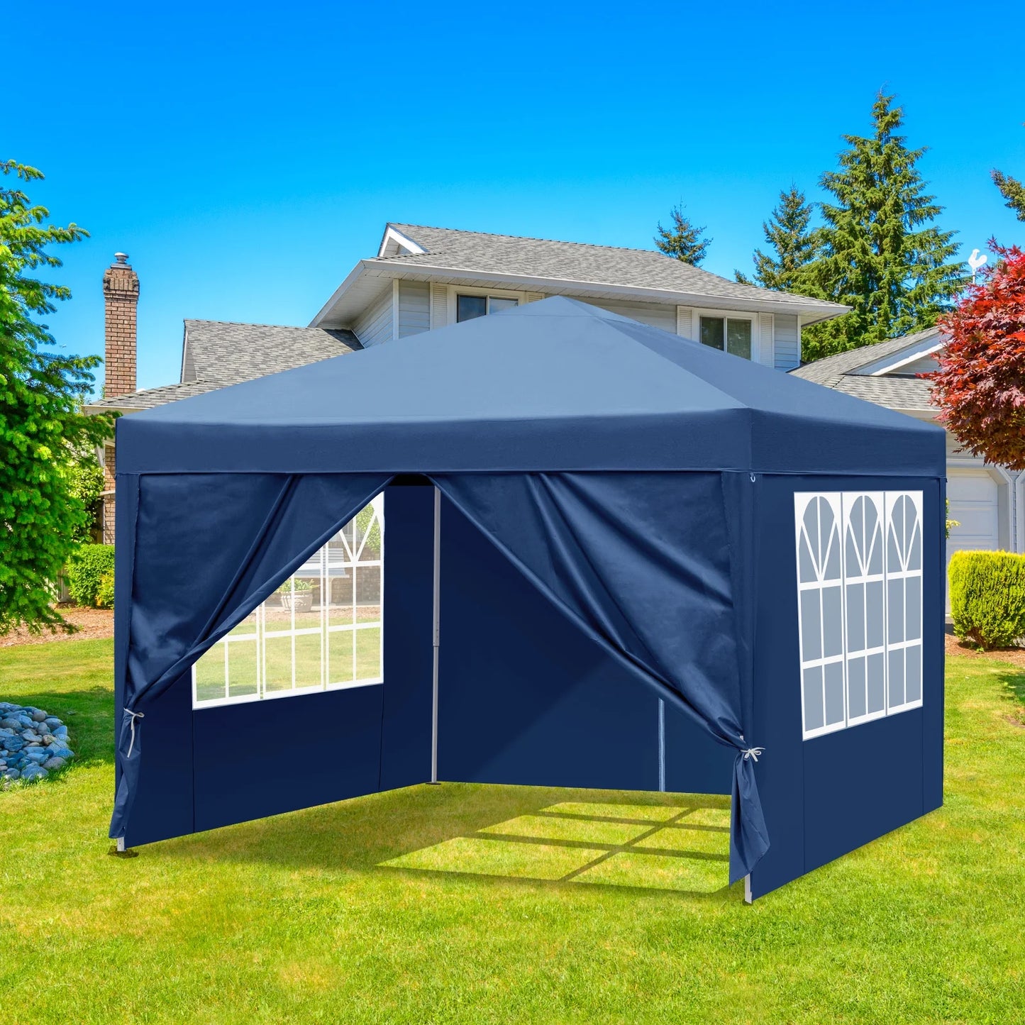 Ktaxon 10'x10' Ez Pop Up Wedding Party Tent Folding W/ Sides & Carry Bag