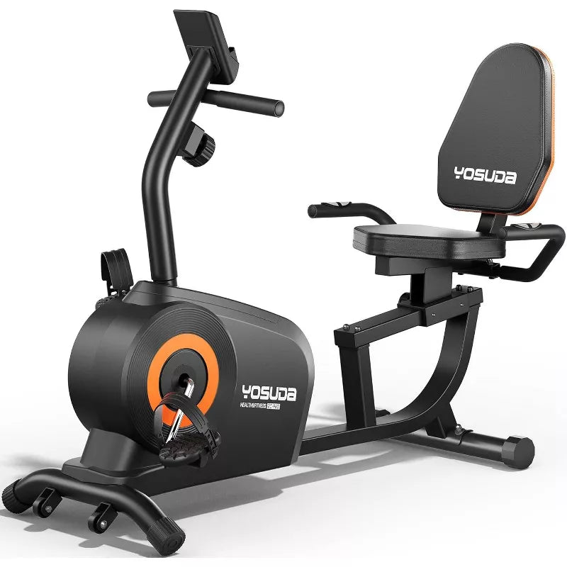 YOSUDA Recumbent Exercise Bike for Adults Seniors with Quick Adjust Seat, 350LB Capacity & 16-level Resistance