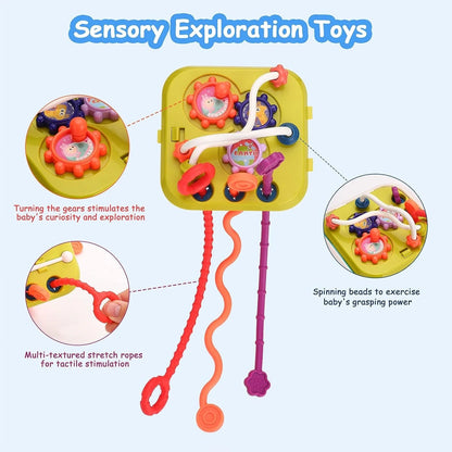 BEEPRINCESS 7-in-1 Baby Sensory Montessori Toys for 1 Year Old, Toddler Toys for 1 2 Year Old Boys Girls Birthday Gifts, Baby Toys 6 to 12 Months, Multifunction Learning Education Preschool Toys