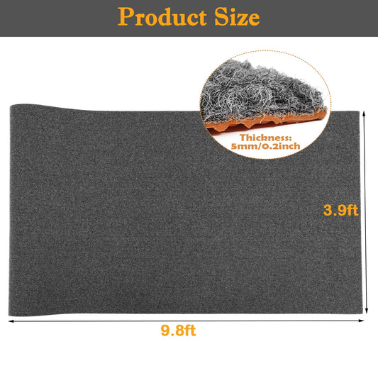 OVYEOFR 4ft x 10ft Indoor Outdoor Runner Rug Non-Slip Rubberback Commercial Carpet Utility Area Rugs for Hallways Kitchen Decks Patio