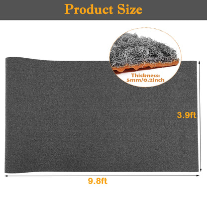 OVYEOFR 4ft x 10ft Indoor Outdoor Runner Rug Non-Slip Rubberback Commercial Carpet Utility Area Rugs for Hallways Kitchen Decks Patio