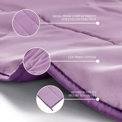 Inhand Weighted Blanket (King 80"x87") - Cooling Heavy Blanket with Glass Beads - All-Season Breathable Soft Comfort Microfiber Blanket