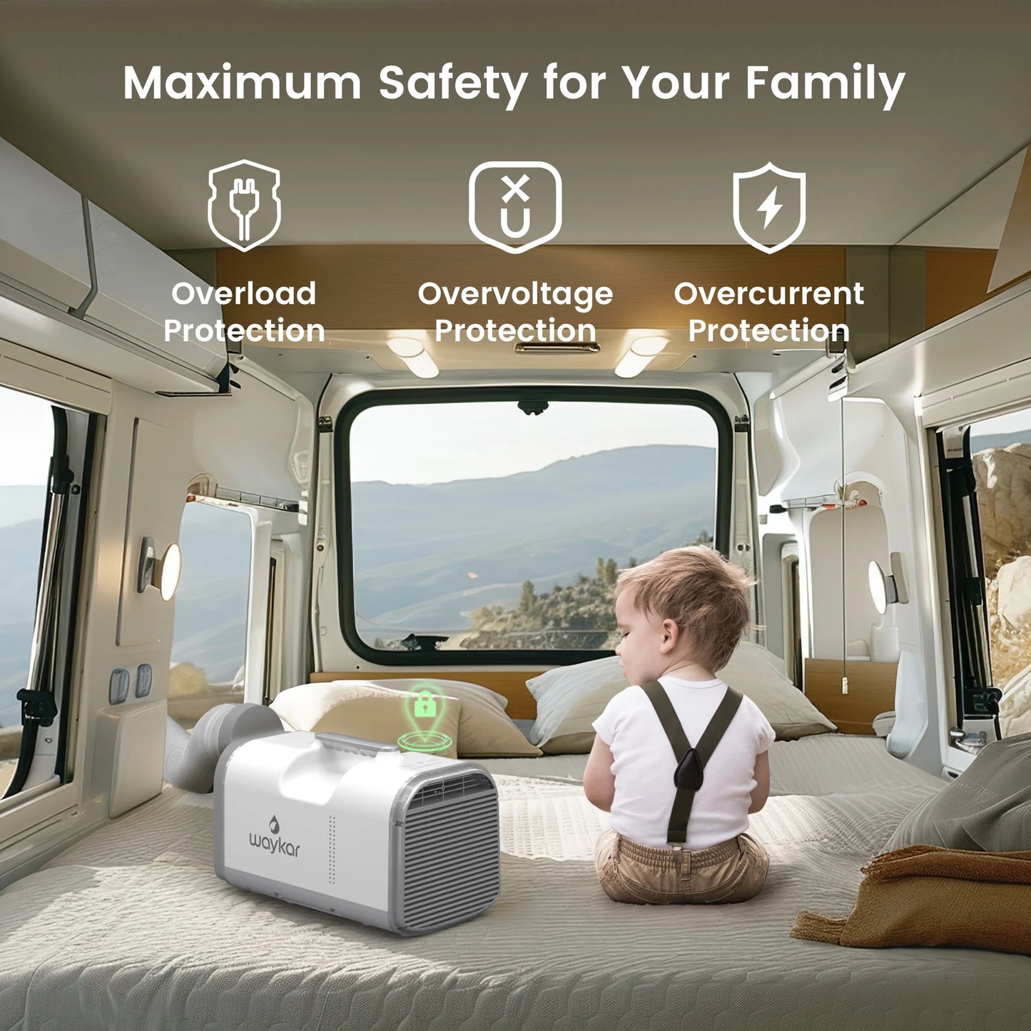 Sitvon 4500BTU Portable Air Conditioner for Tent, Camping, RV, 130 Sq. Ft., Low Noise, Remote Control