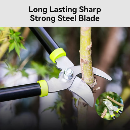 Deli Loppers Hedge Clippers & Pruners Set, 3PCS Hedge Shears Garden Tools, Heavy Duty Tree & Shrub Care Kit for Yard, Lawn & Garden, Branch Cutter Tree Trimmer for Indoor & Outdoor