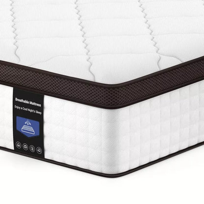 Kescas Premium 10 Hybrid Mattress -Medium-Firm and Fits Any Bed Frame: Platform, Box Spring, or Slats