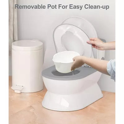 BabyBond 2-in-1 Toddler Potty Training Toilet - Large Chair & Detachable Seat for Boys & Girls 1-3 yrs - Flushing Sound, Wipes Storage