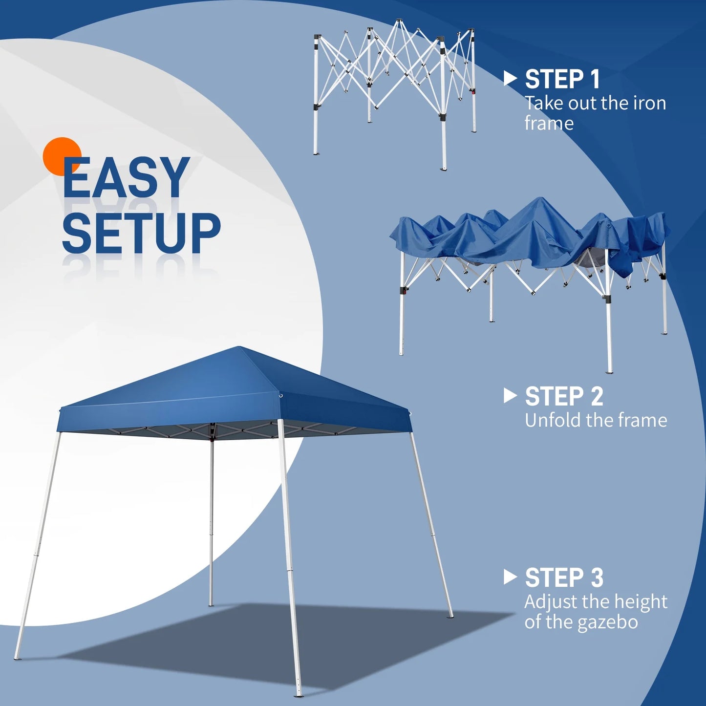 Ktaxon 6' x 6' Pop Up Wedding Party Commercial Tent Folding Gazebo Canopy
