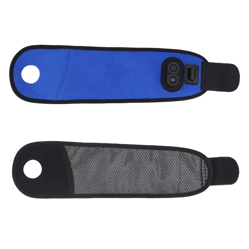 Wrist Heating Pad Wrap,Heated Wrist Brace,Heat Therapy for Carpal Tunnel Relief Sprains,Swelling,Tendonitis Hand Pain,6-speed Massage Hot Compress Moxibustion,Unisex,Blue