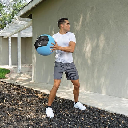 ProsourceFit Soft Medicine Balls, Wall Balls and Full Body Dynamic Exercises, Gray 25 LB