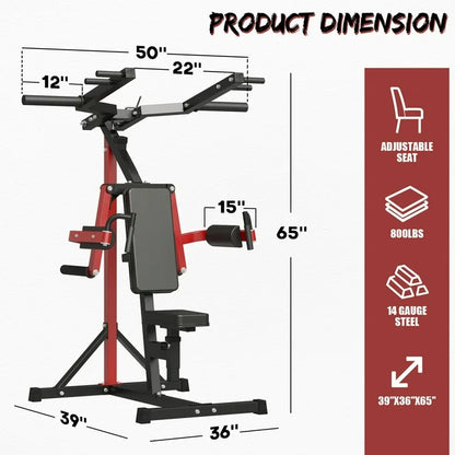 syedee Plate Loaded Deltoid and Shoulder Press Machine with Adjustable Seat and Backrest, 800 Weight Capacity Upper Body Machine for Shoulder Muscle
