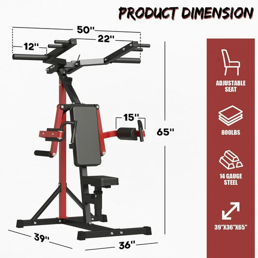 syedee Plate Loaded Deltoid and Shoulder Press Machine with Adjustable Seat and Backrest, 800 Weight Capacity Upper Body Machine for Shoulder Muscle