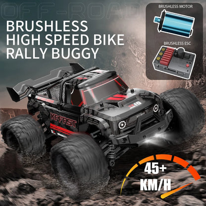 1/14 Brushless RC Cars for Adults, 50 MPH RC Truck 4wd Offroad Waterproof, Electric Powered High Speed RC Car, All Terrain RC Truggy for Snow,Sand & Mud