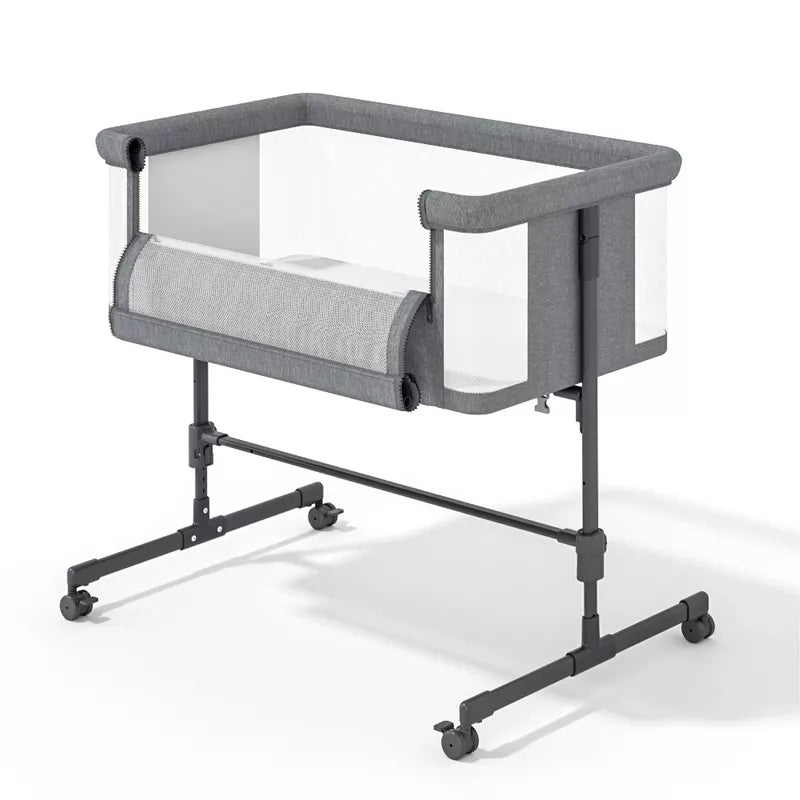 BabyBond 3 in 1 Baby Bassinet Beside Sleeper, Baby Beside Bassinet with Breathable Mesh, 5 Height Adjustable，Baby Crib for Newborn